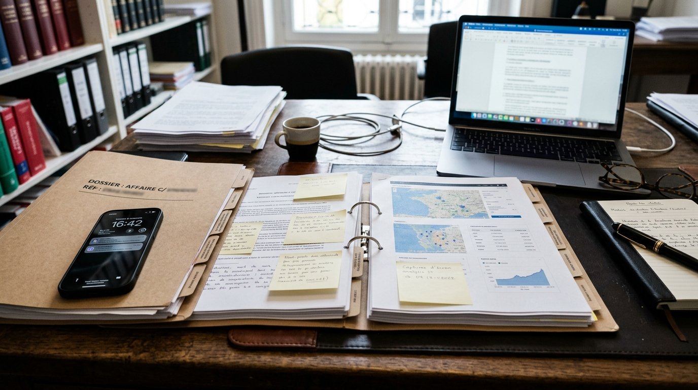 Comment préparer un dossier de captures d&rsquo;écran pour son avocat