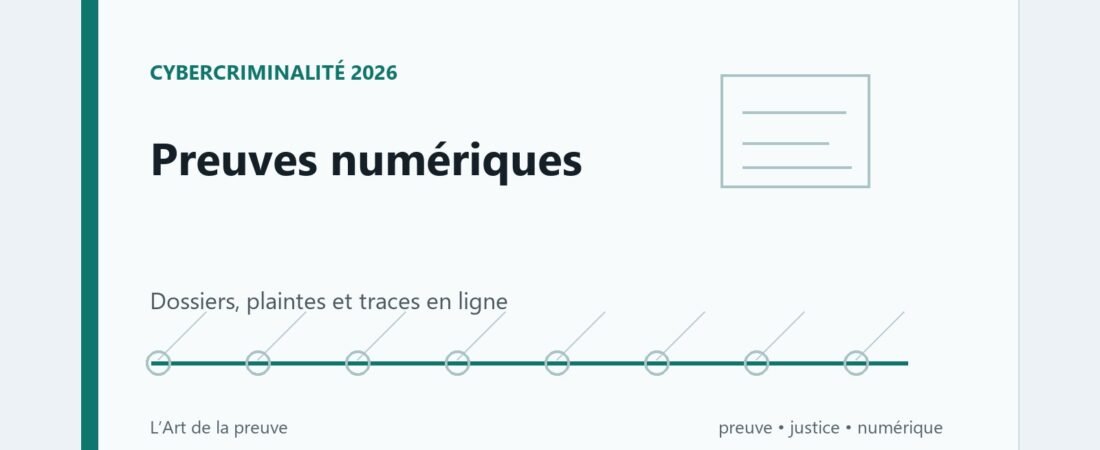 Cybercriminalité 2026 : pourquoi les preuves numériques deviennent centrales