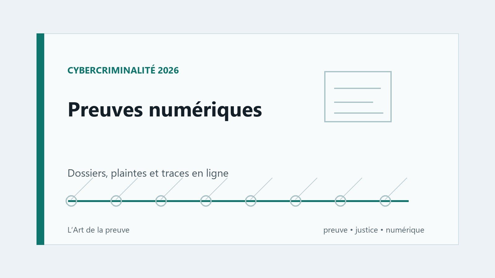 Cybercriminalité 2026 : pourquoi les preuves numériques deviennent centrales
