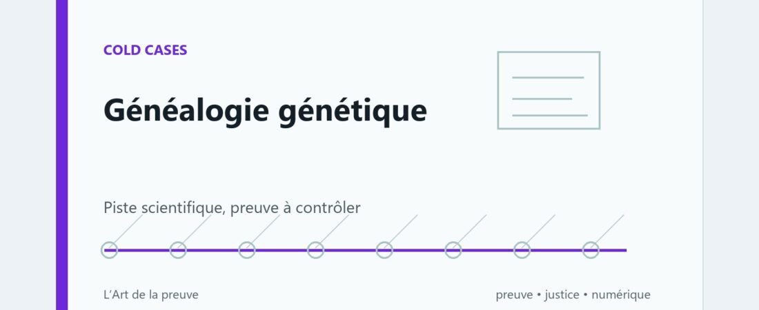 Généalogie génétique et cold cases : progrès scientifique ou preuve à haut risque ?