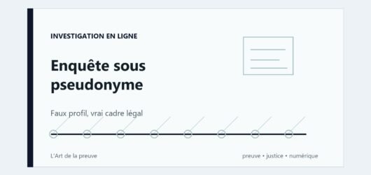 Enquête sous pseudonyme : quand la police recueille des preuves derrière un faux profil