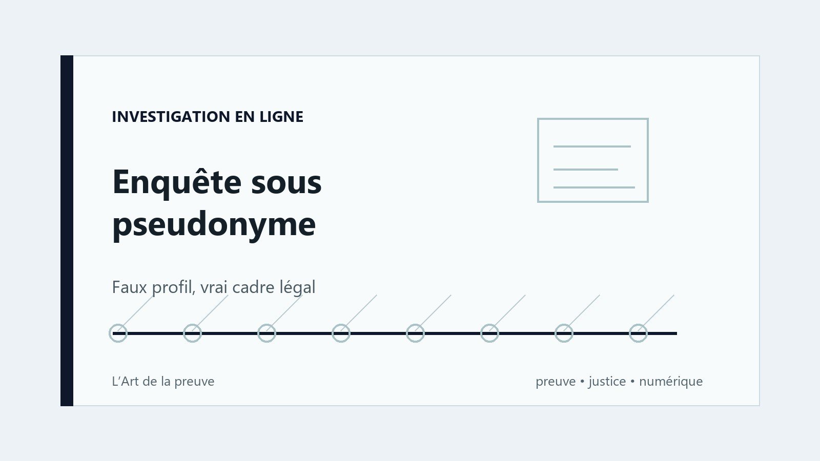 Enquête sous pseudonyme : quand la police recueille des preuves derrière un faux profil