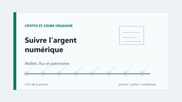 Crypto, enlèvements et blanchiment : comment les enquêteurs suivent l’argent numérique