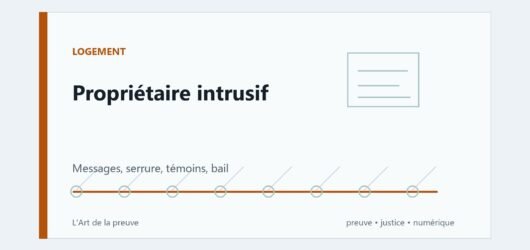 Propriétaire menaçant ou intrusif : les preuves à réunir sans se mettre en tort