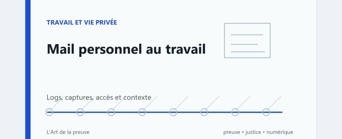Employeur et mail personnel : comment prouver une intrusion numérique