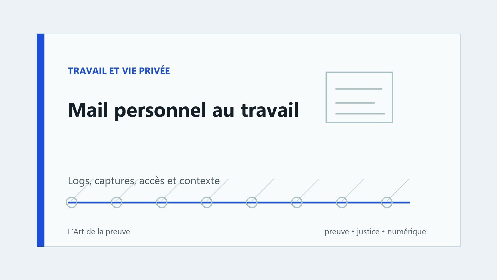 Employeur et mail personnel : comment prouver une intrusion numérique