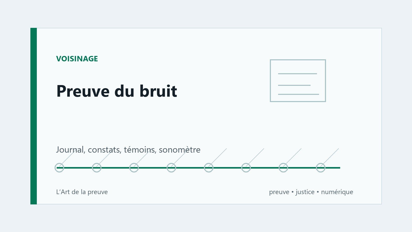Nuisances sonores : les enregistrements audio suffisent-ils comme preuve ?