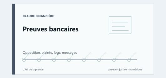 Fraude bancaire et usurpation : quelles traces donner à la banque et à la police ?