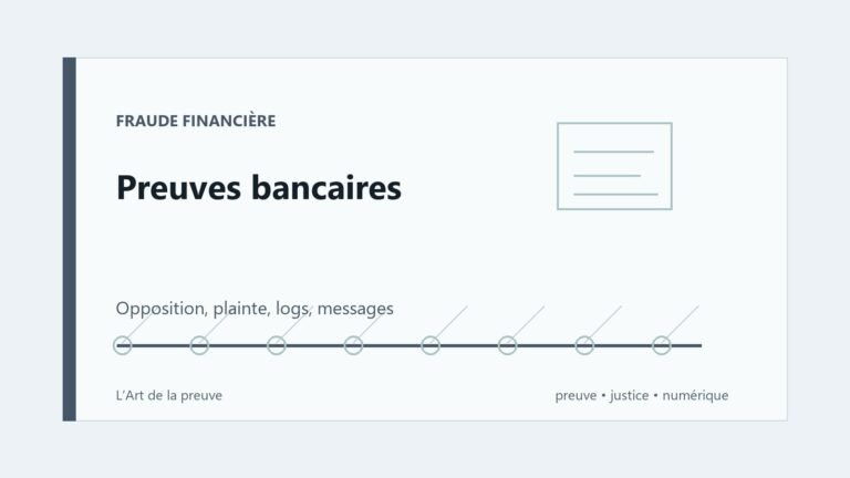 Fraude bancaire et usurpation : quelles traces donner à la banque et à la police ?