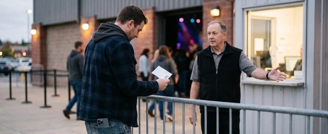 Billet de concert refusé : quelles preuves garder ?